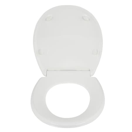 Bath Royale Executive Soft Close Toilet Seat, Polypropylene, Elongated, White BR501-00